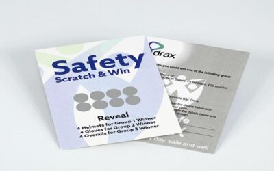 Scratch card finishing options