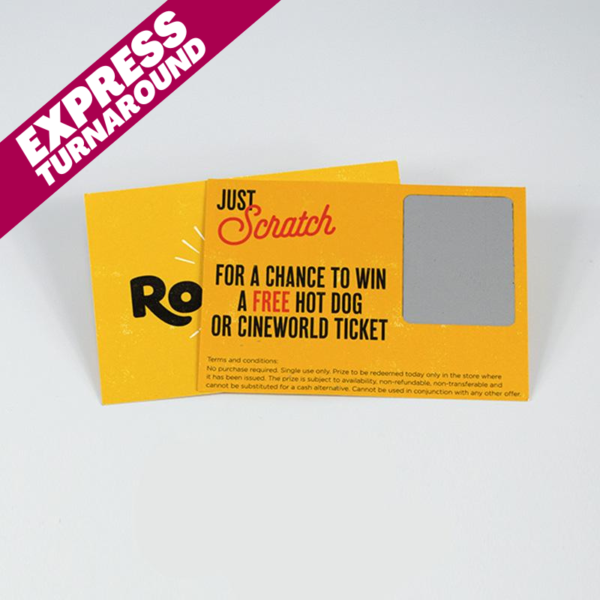 Express Scratch Cards - Scratch Card Printing UK